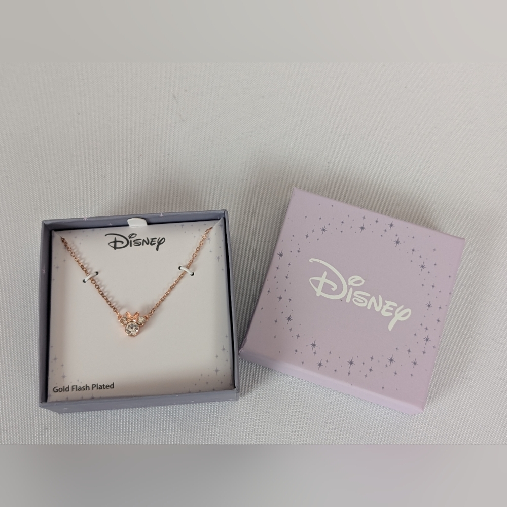 Disney Rose Gold Minnie Mouse Necklace - Picture 6 of 7